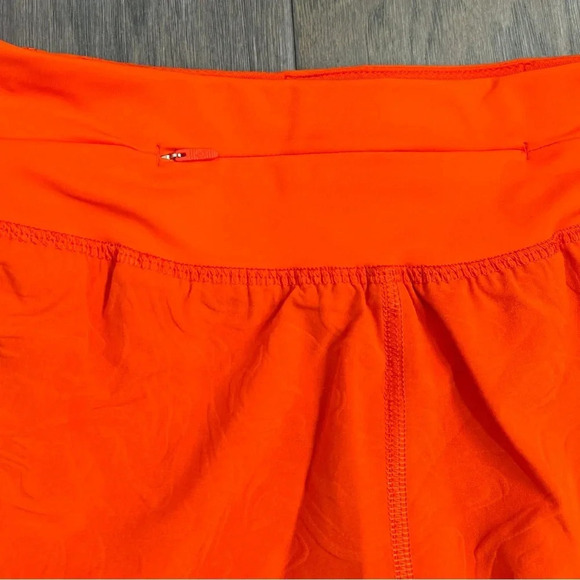 Lululemon Fast and Free High-Rise Short 2" *Airflow In-Sense Emboss Solar Orange - Picture 5 of 11